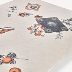 Tables<Fornasetti Rectangular Table Oggetti Sparsi Multicolour