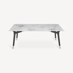 Tables<Fornasetti Rectangular Table Oggetti Sparsi White