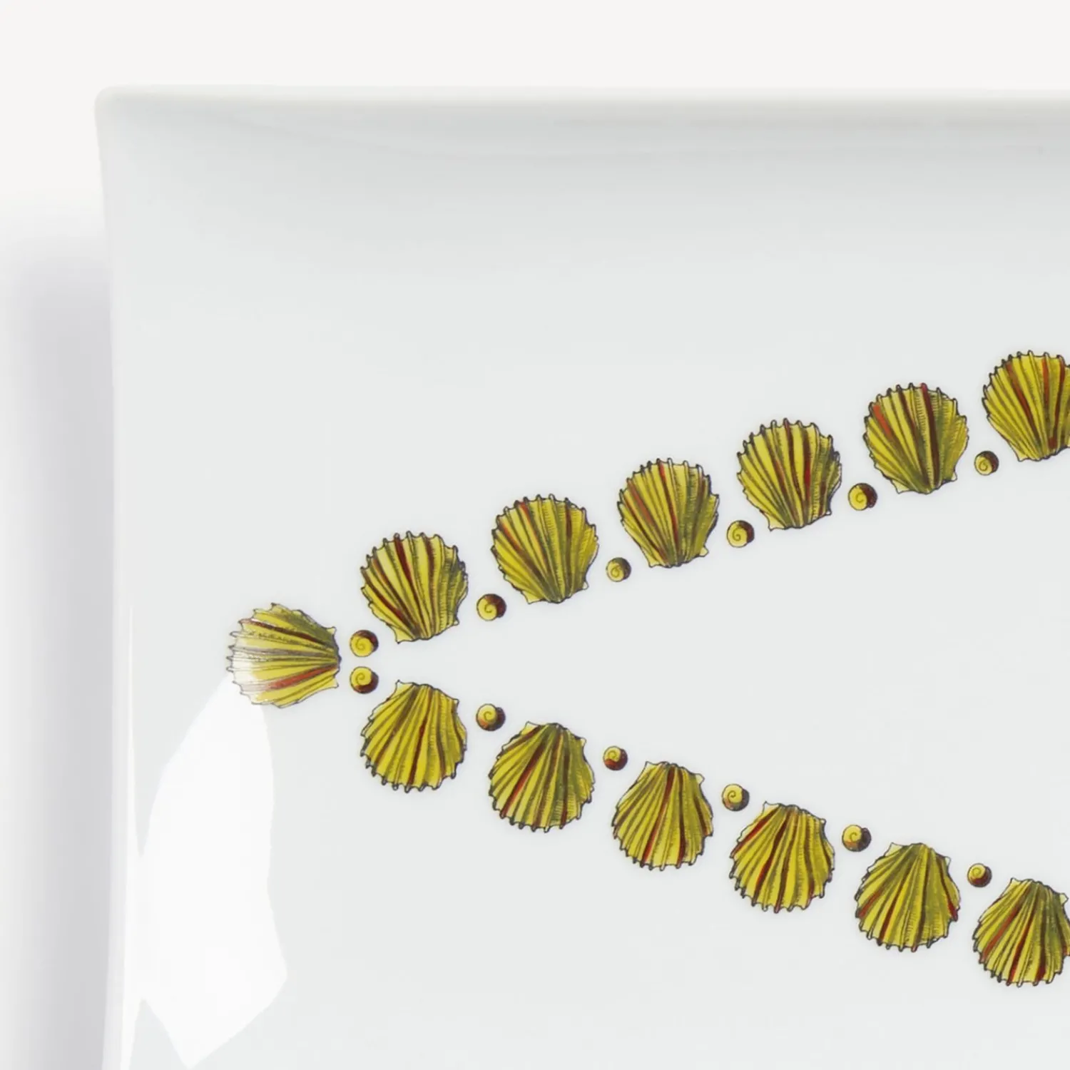 Decorative Trays<Fornasetti Rectangular Tray Giro Di Conchiglie Multicolour