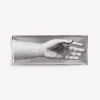 Decorative Trays<Fornasetti Rectangular Tray Mano White/Black/Platinum