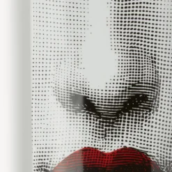Decorative Trays<Fornasetti Rectangular Tray Red Lips - Tema E Variazioni N.397 White/Black/Red