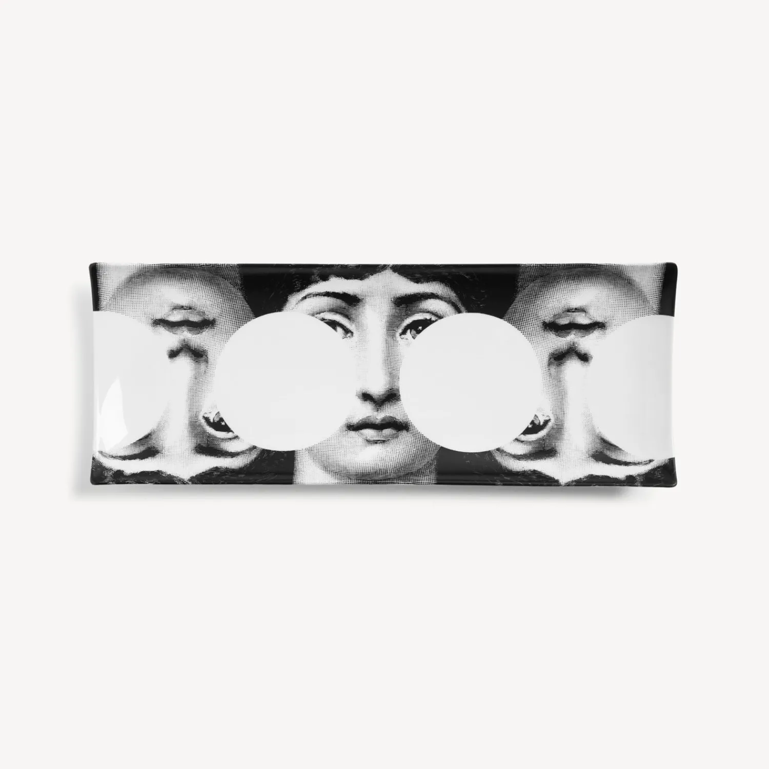 Decorative Trays<Fornasetti Rectangular Tray Tema E Variazioni N.149 White/Black