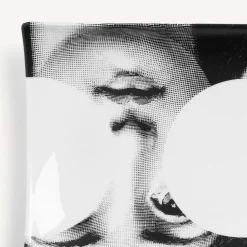 Decorative Trays<Fornasetti Rectangular Tray Tema E Variazioni N.149 White/Black