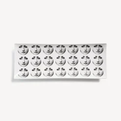 Decorative Trays<Fornasetti Rectangular Tray Tema E Variazioni N.197 White/Black