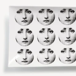 Decorative Trays<Fornasetti Rectangular Tray Tema E Variazioni N.197 White/Black