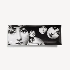 Decorative Trays<Fornasetti Rectangular Tray Tema E Variazioni N.242 White/Black