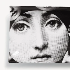 Decorative Trays<Fornasetti Rectangular Tray Tema E Variazioni N.242 White/Black