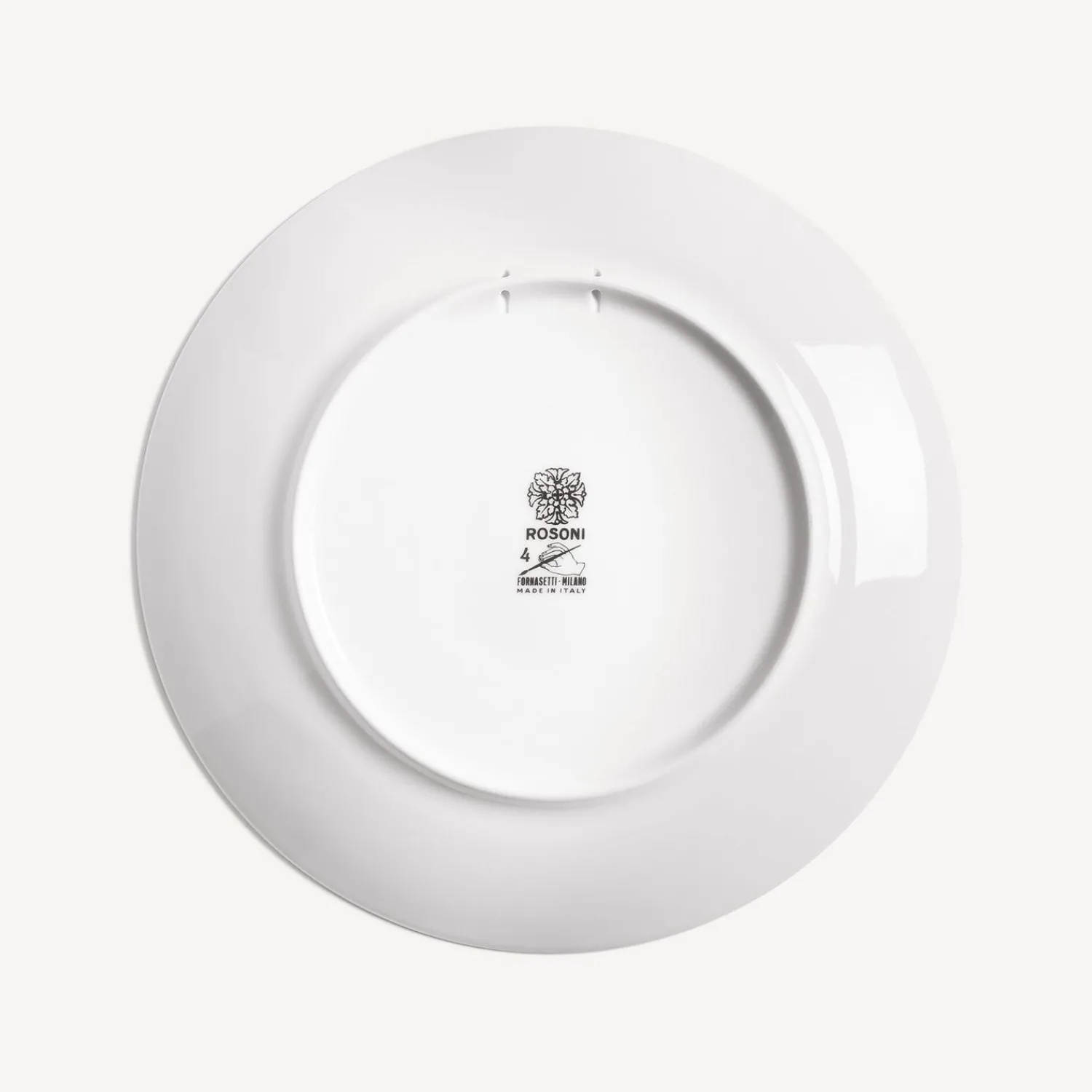 Decorative Plates<Fornasetti Rim Plate Rosone N.4 White/Black/Gold