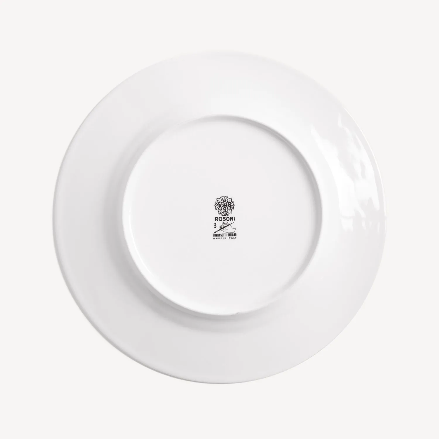 Decorative Plates<Fornasetti Rim Plate Rosone N.3 White/Black/Gold