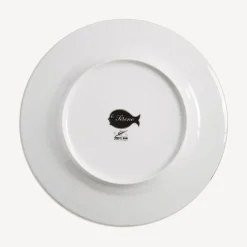 Decorative Plates<Fornasetti Rim Plate Sirene N.5 White/Black/Gold