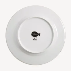 Decorative Plates<Fornasetti Rim Plate Sirene N.6 White/Black/Gold