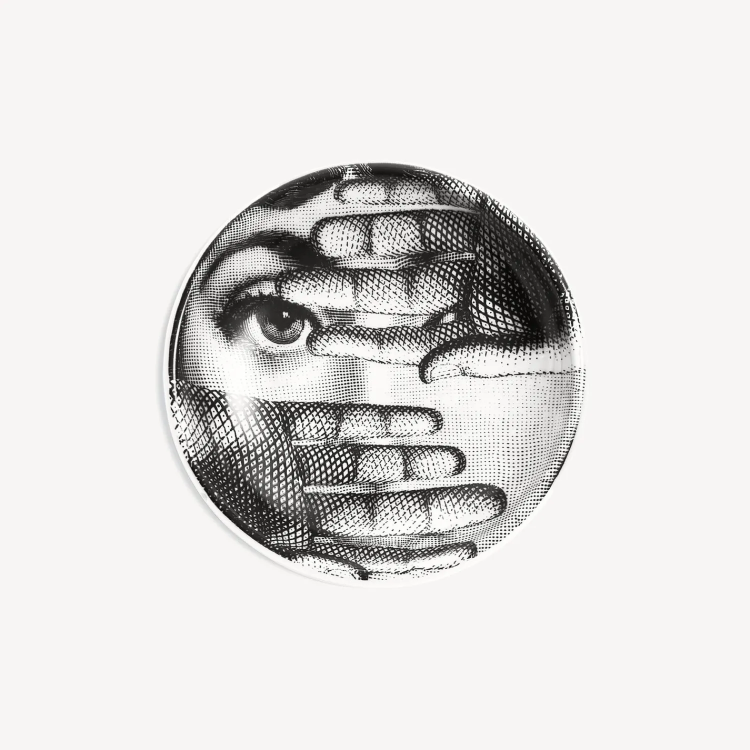 Design Ashtrays<Fornasetti Round Ashtray Tema E Variazioni N.154 White/Black
