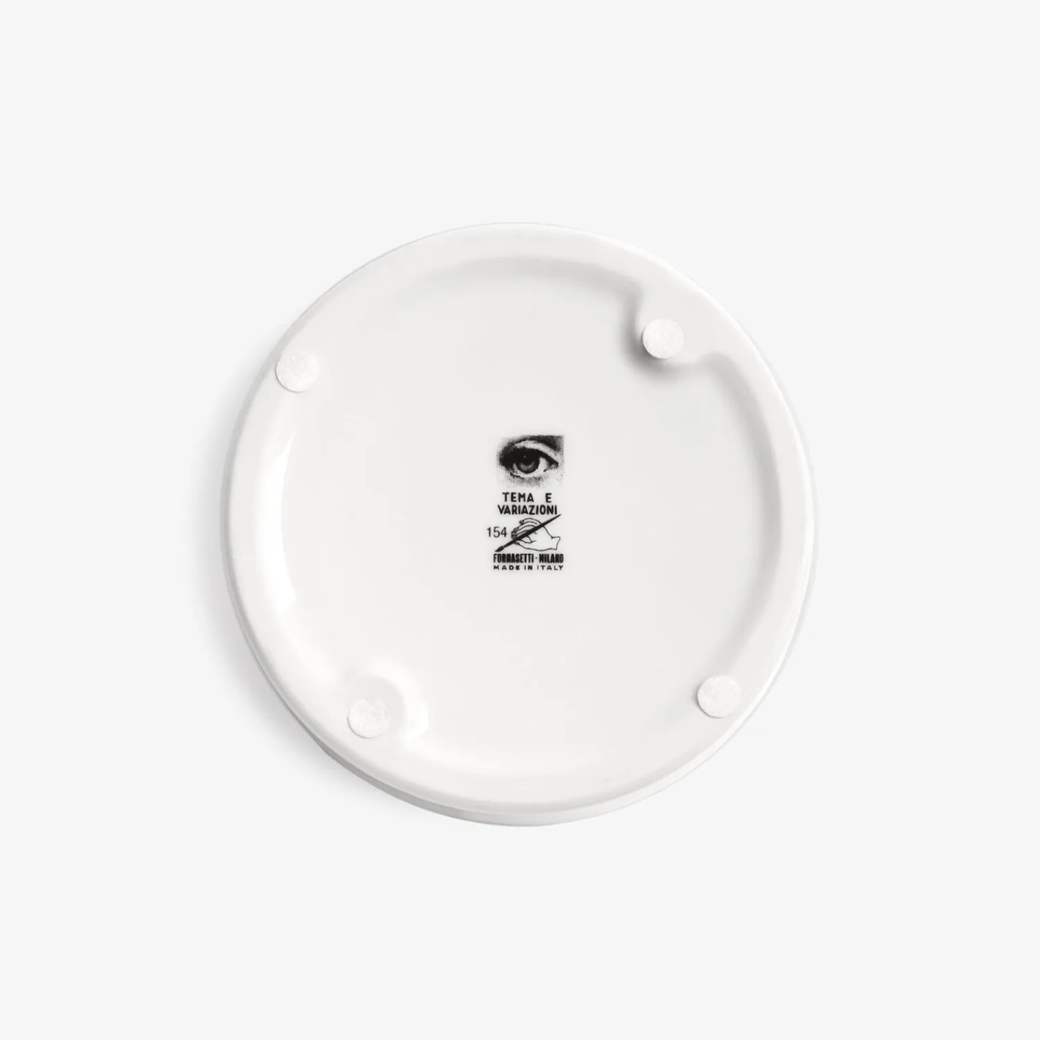 Design Ashtrays<Fornasetti Round Ashtray Tema E Variazioni N.154 White/Black