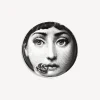 Design Ashtrays<Fornasetti Round Ashtray Tema E Variazioni N.137 White/Black