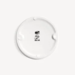 Design Ashtrays<Fornasetti Round Ashtray Tema E Variazioni N.137 White/Black