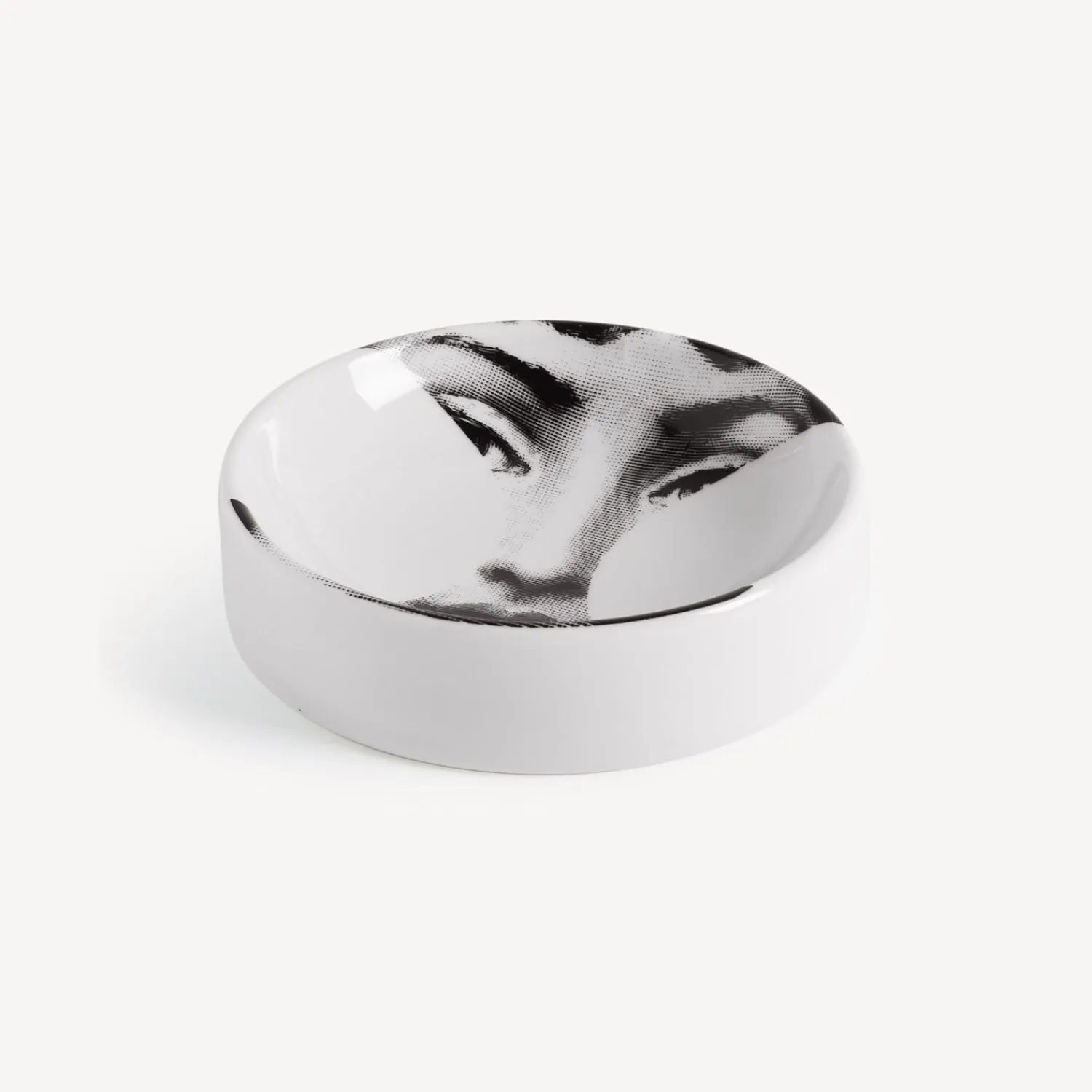 Design Ashtrays<Fornasetti Round Ashtray Tema E Variazioni N.149 White/Black