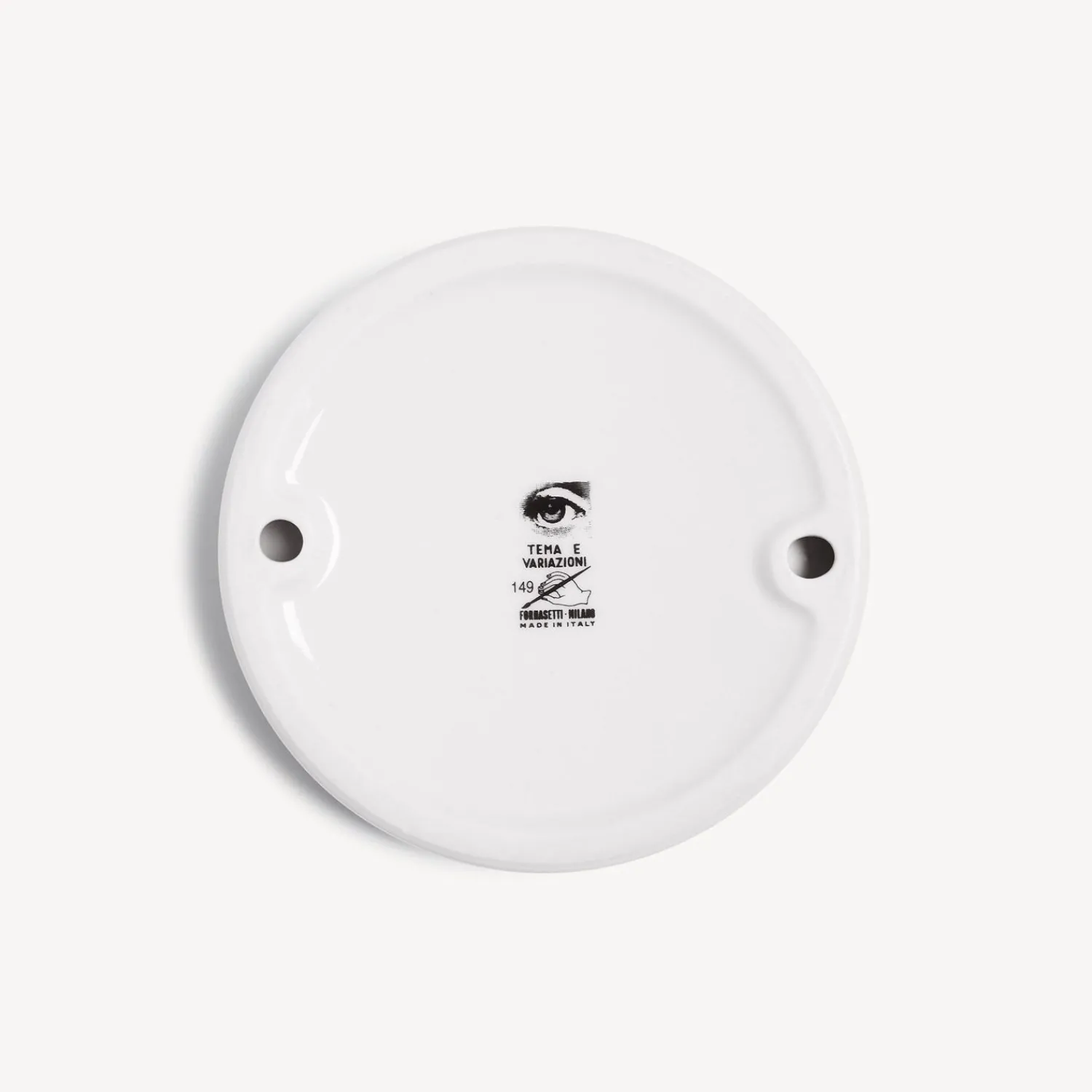 Design Ashtrays<Fornasetti Round Ashtray Tema E Variazioni N.149 White/Black