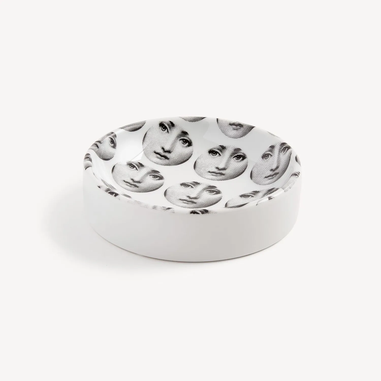 Design Ashtrays<Fornasetti Round Ashtray Tema E Variazioni N.197 White/Black