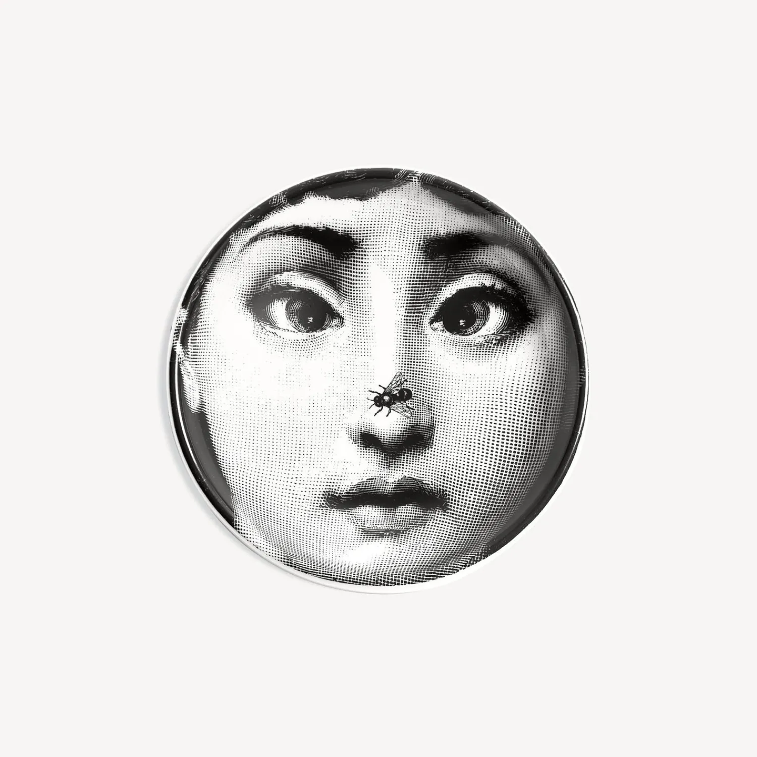 Design Ashtrays<Fornasetti Round Ashtray Tema E Variazioni N.363 White/Black