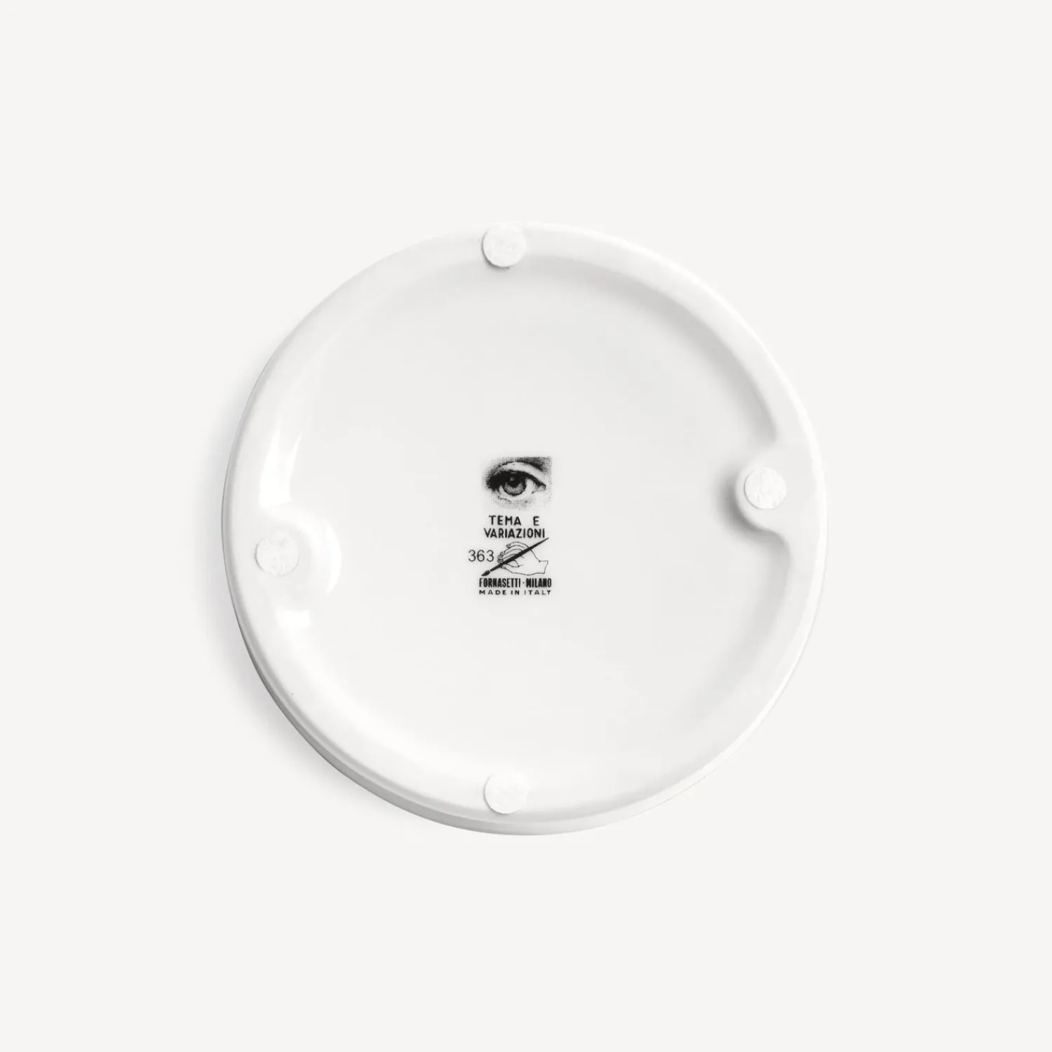 Design Ashtrays<Fornasetti Round Ashtray Tema E Variazioni N.363 White/Black