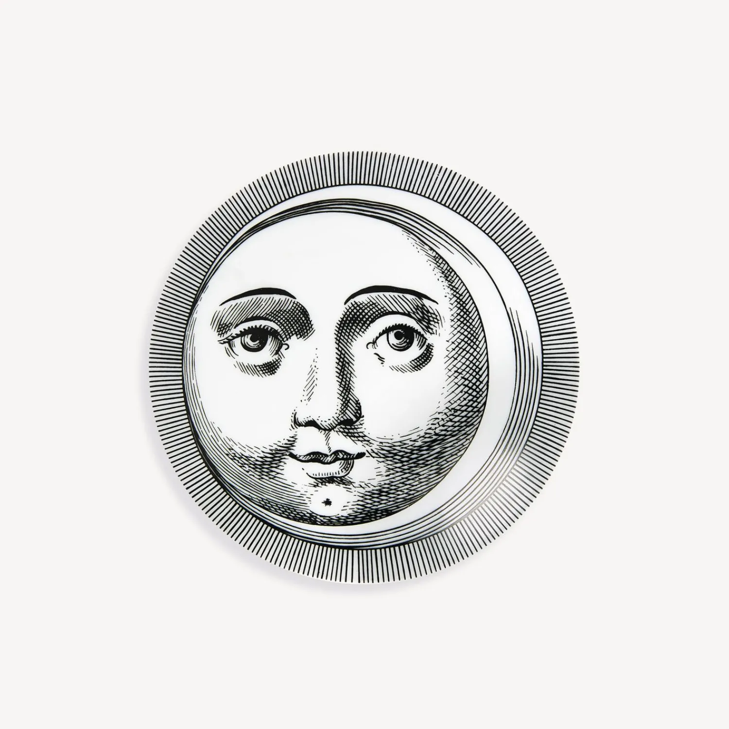 Small Containers<Fornasetti Round Box Luna White/Black