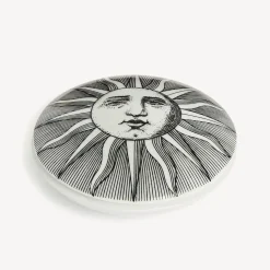 Small Containers<Fornasetti Round Box Sole White/Black