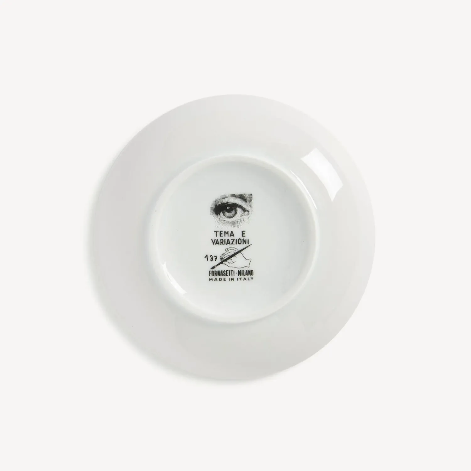 Small Containers<Fornasetti Round Box Tema E Variazioni N.137 White/Black/Gold