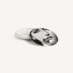 Small Containers<Fornasetti Round Box Tema E Variazioni N.137 White/Black
