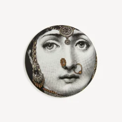 Small Containers<Fornasetti Round Box Tema E Variazioni N.228 White/Black/Gold