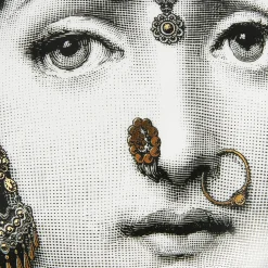 Small Containers<Fornasetti Round Box Tema E Variazioni N.228 White/Black/Gold