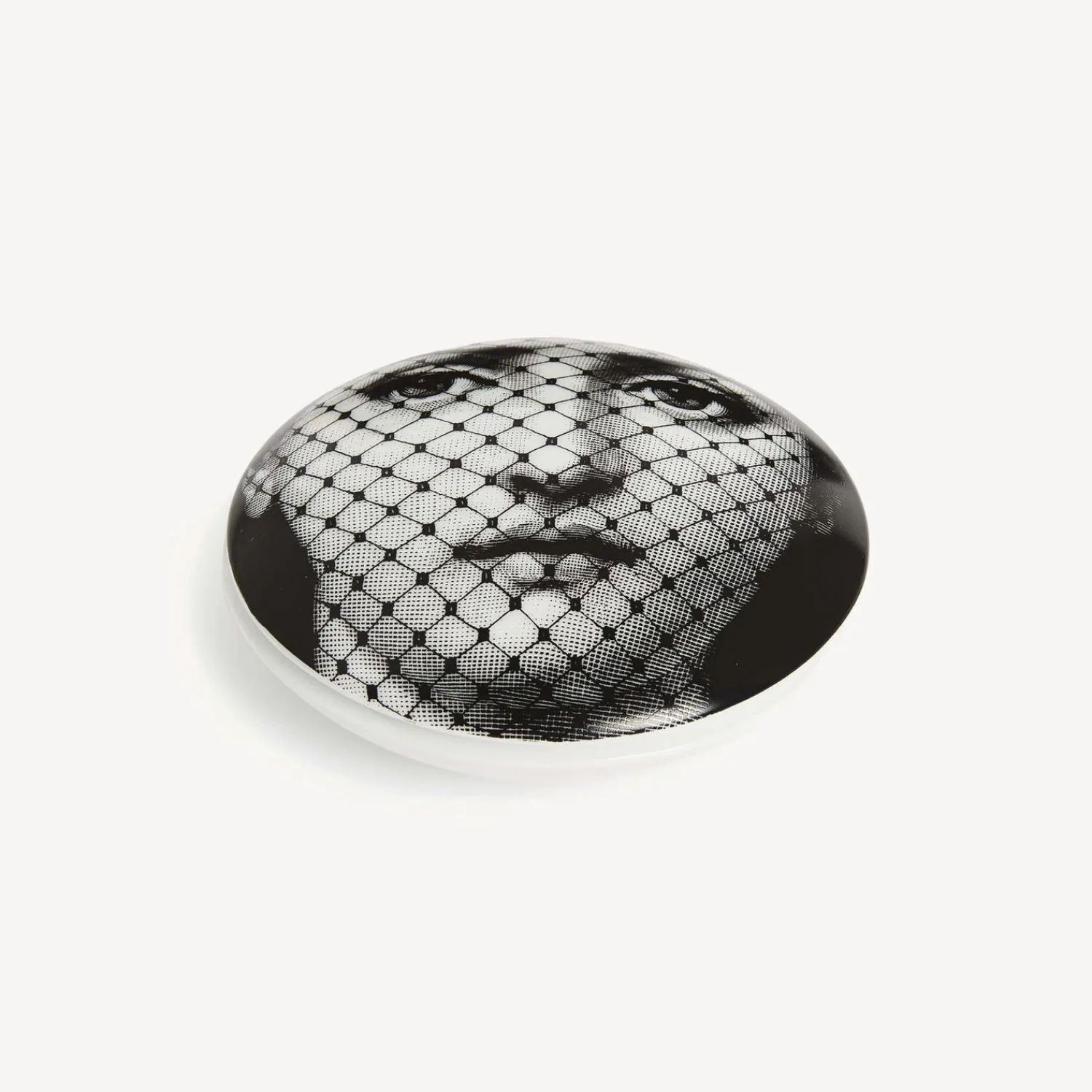 Small Containers<Fornasetti Round Box Tema E Variazioni N.78 White/Black