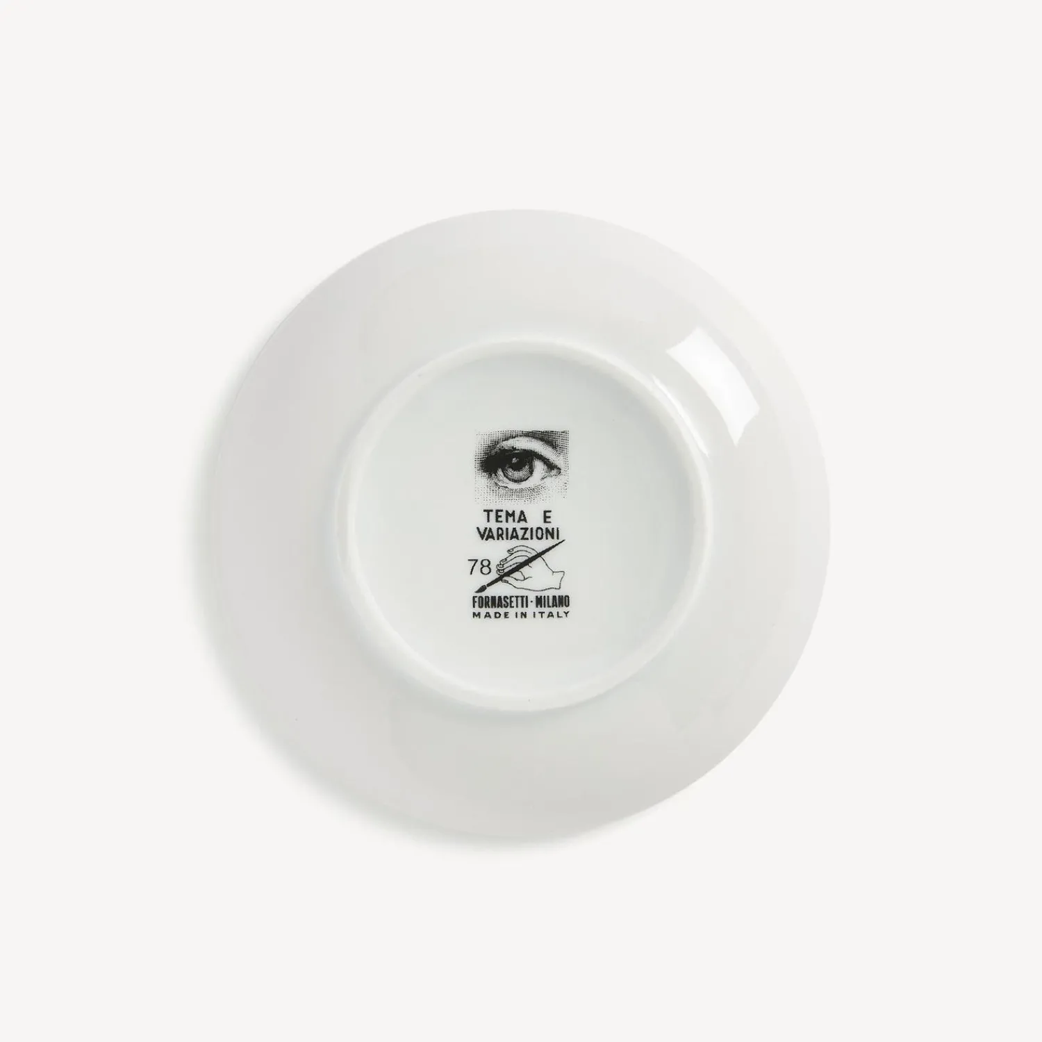 Small Containers<Fornasetti Round Box Tema E Variazioni N.78 White/Black