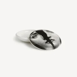 Small Containers<Fornasetti Round Box Tema E Variazioni N.10 White/Black