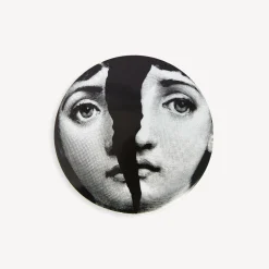 Small Containers<Fornasetti Round Box Tema E Variazioni N.10 White/Black