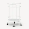 Food Trolley<Fornasetti Round Food Trolley White