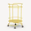 Food Trolley<Fornasetti Round Food Trolley Yellow