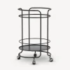 Food Trolley<Fornasetti Round Food Trolley Black