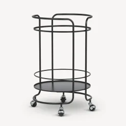 Food Trolley<Fornasetti Round Food Trolley Black