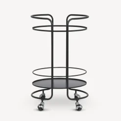 Food Trolley<Fornasetti Round Food Trolley Black