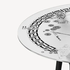 Tables<Fornasetti Round Table Oggetti Sparsi White
