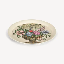 Decorative Trays And Pliants<Fornasetti Round Tray Cesto D'Oro Multicolour