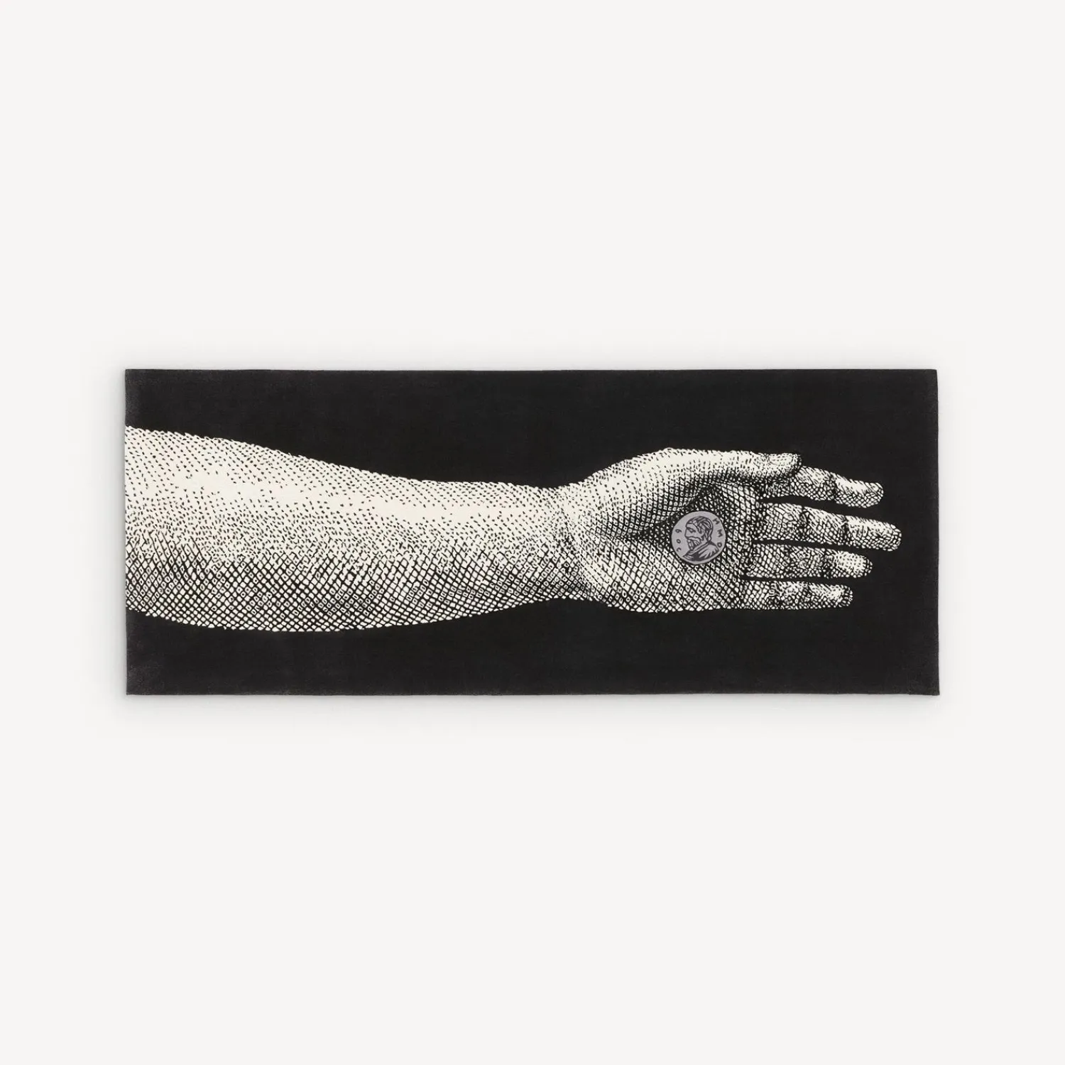 Design Rugs<Fornasetti Rug Moneta White/Black