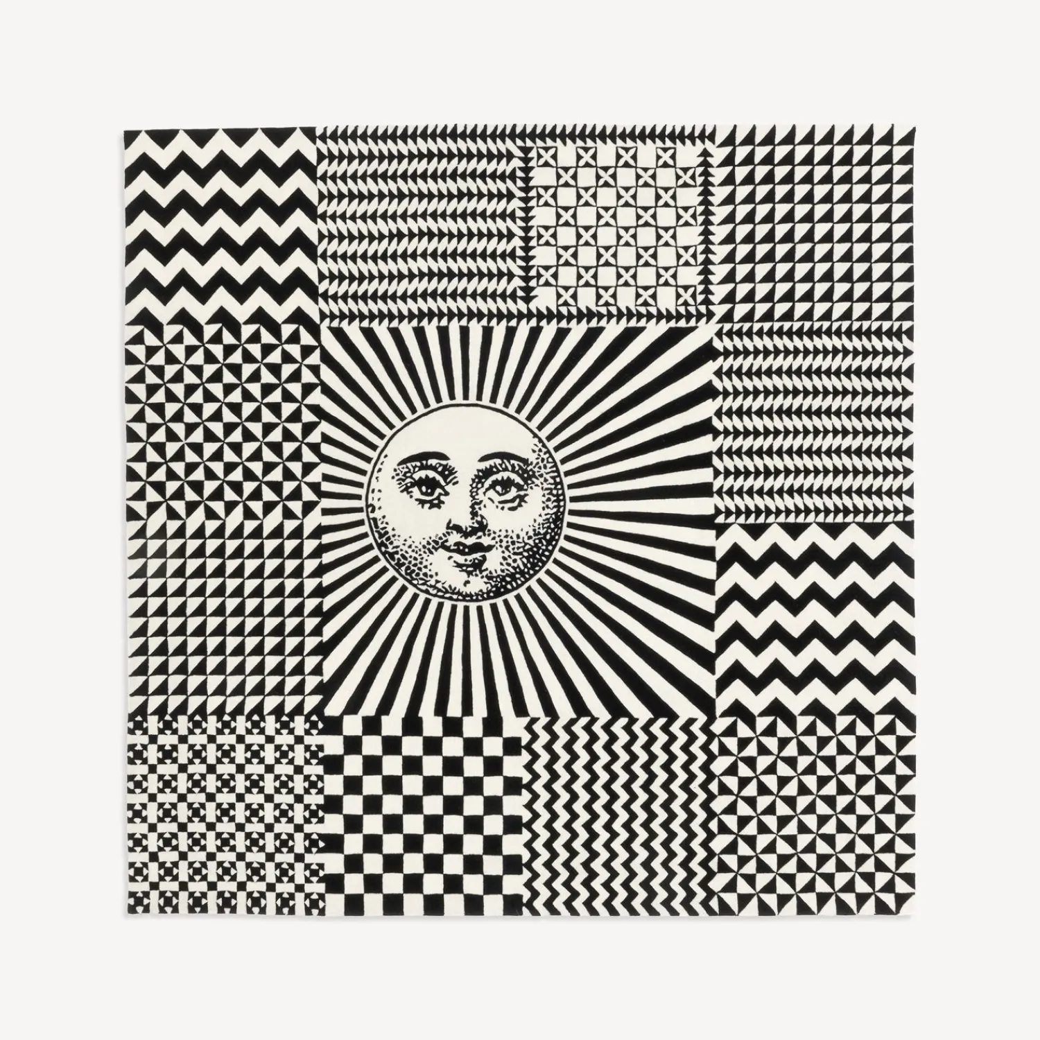 Design Rugs<Fornasetti Rug Optical White/Black