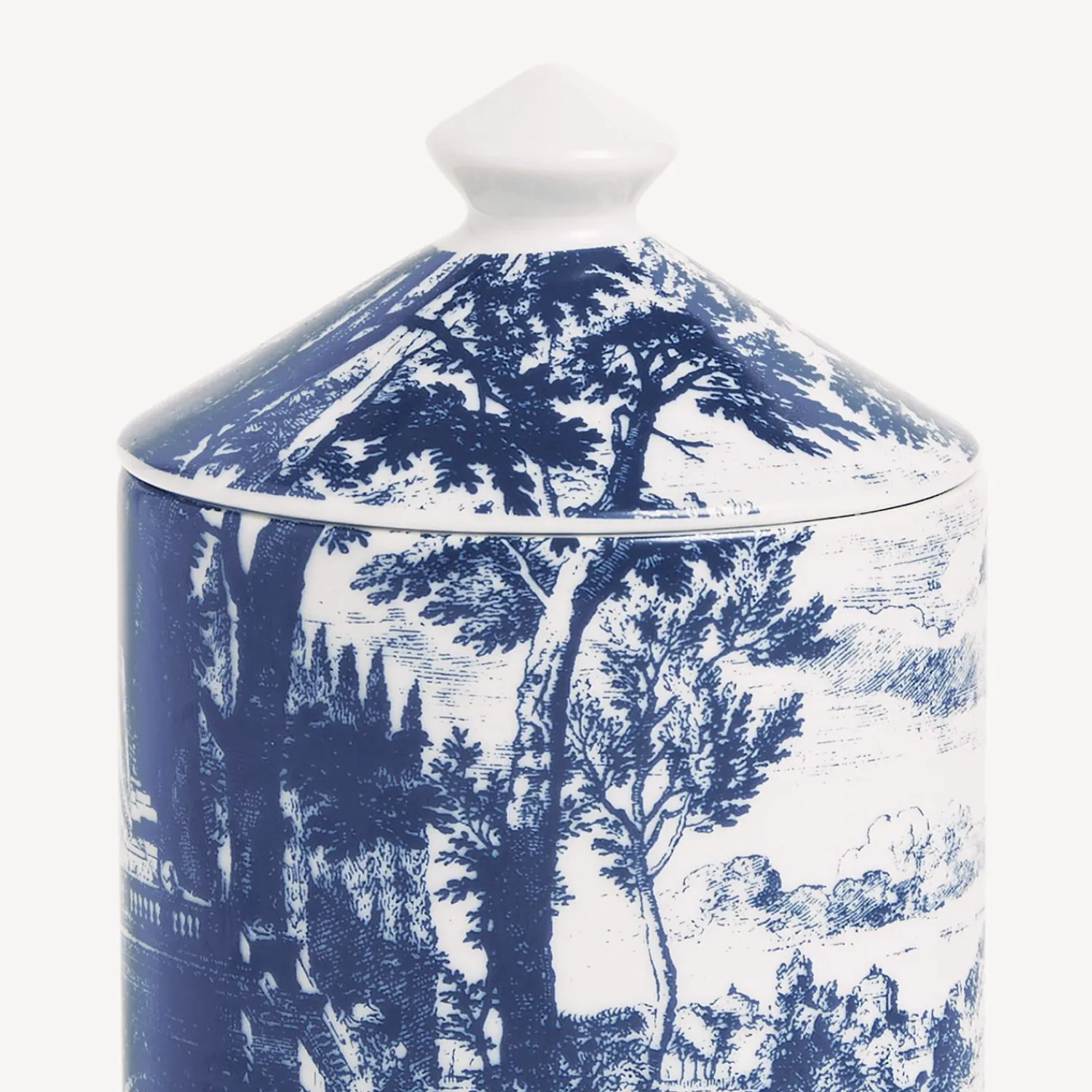 Scented Candles<Fornasetti Se Poi Scented Candle - Giardino Settecentesco Decor - Giardino Segreto Fragrance Blue/White
