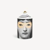Scented Candles<Fornasetti Se Poi Scented Candle - Mascherina Decor - Frutto Proibito Fragrance White/Black/Gold