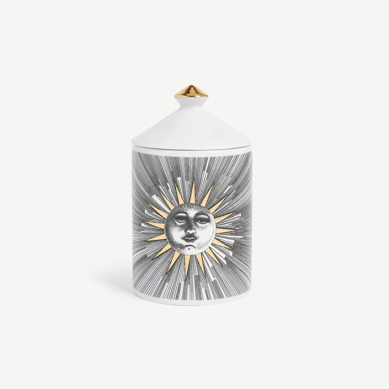 Scented Candles<Fornasetti Se Poi Scented Candle - Soli Decor - Immaginazione Fragrance White/Black/Gold