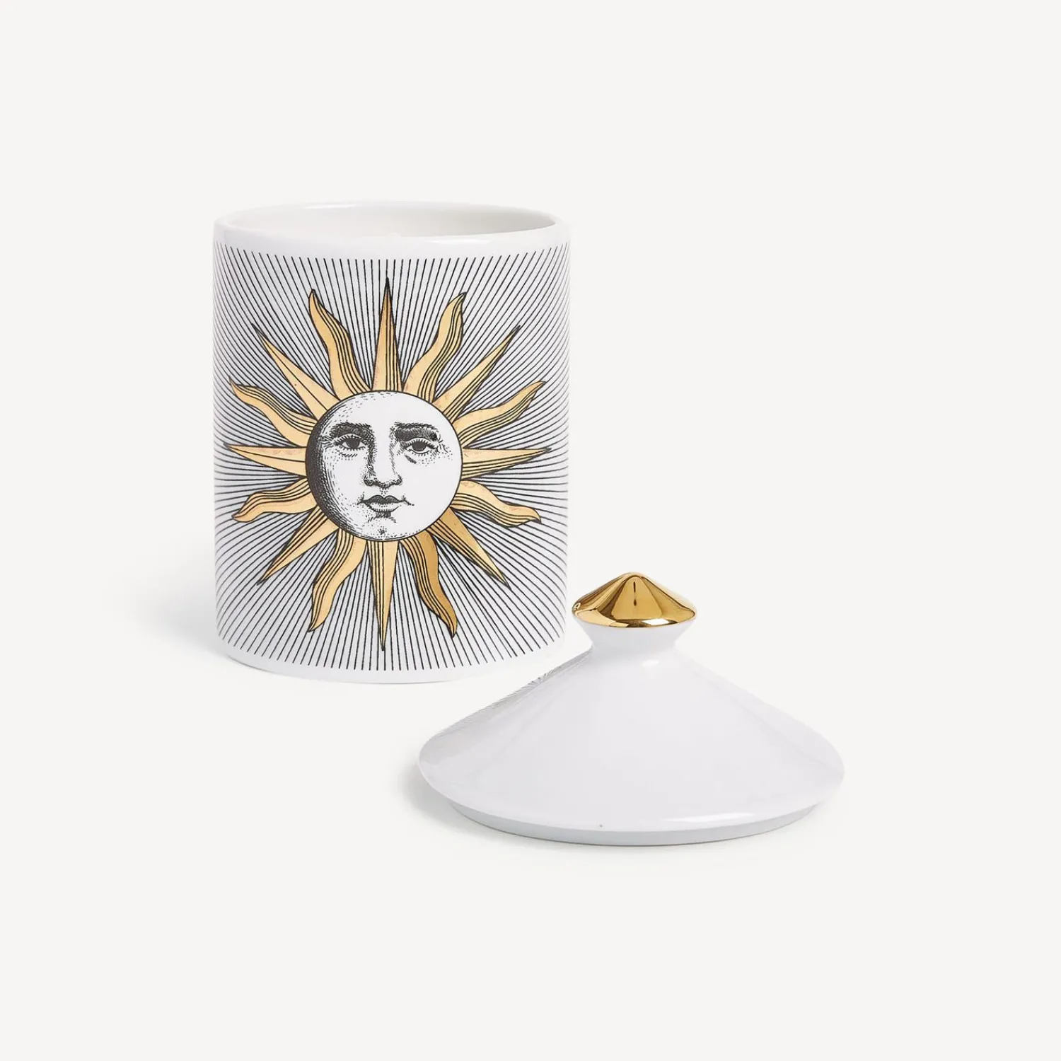 Scented Candles<Fornasetti Se Poi Scented Candle - Soli Decor - Immaginazione Fragrance White/Black/Gold
