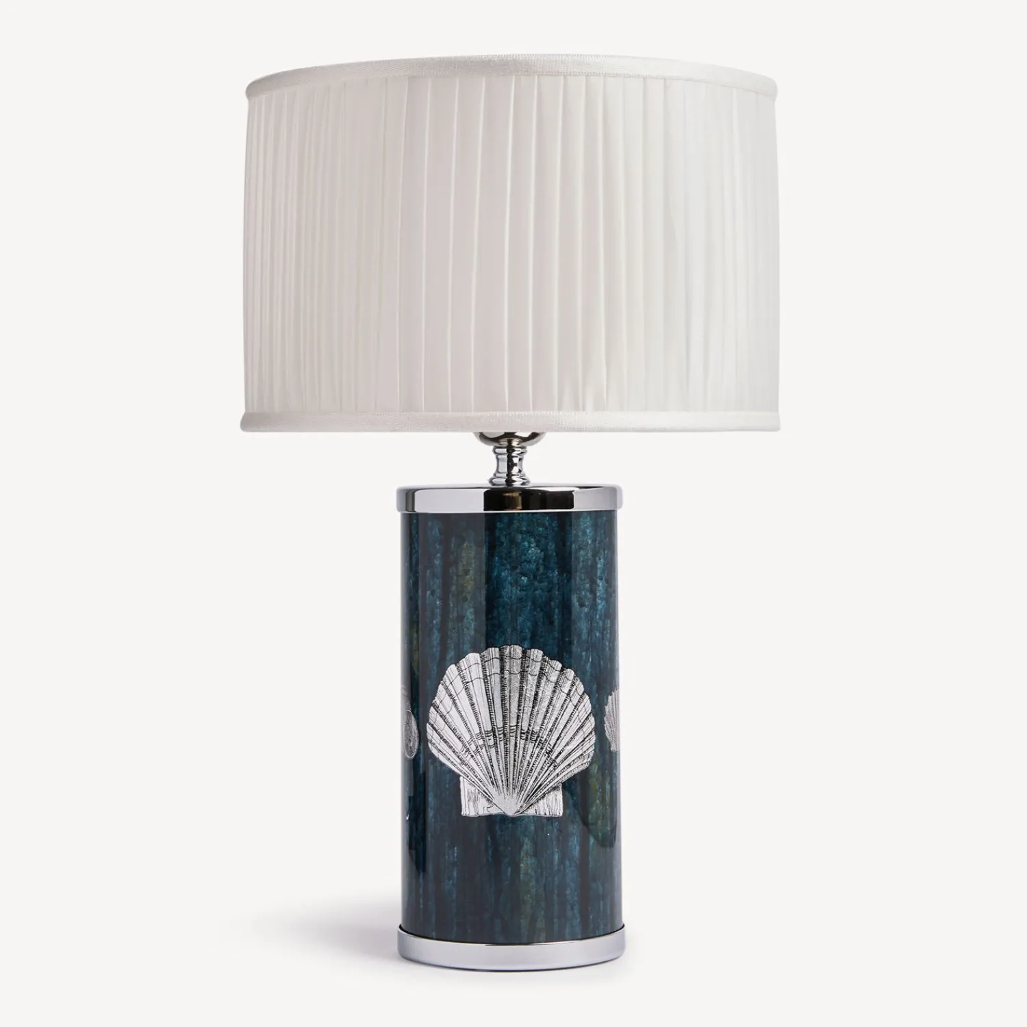 Lamps And Lampshades<Fornasetti Semi-Cylindrical Lampshade In Pleated Fabric White
