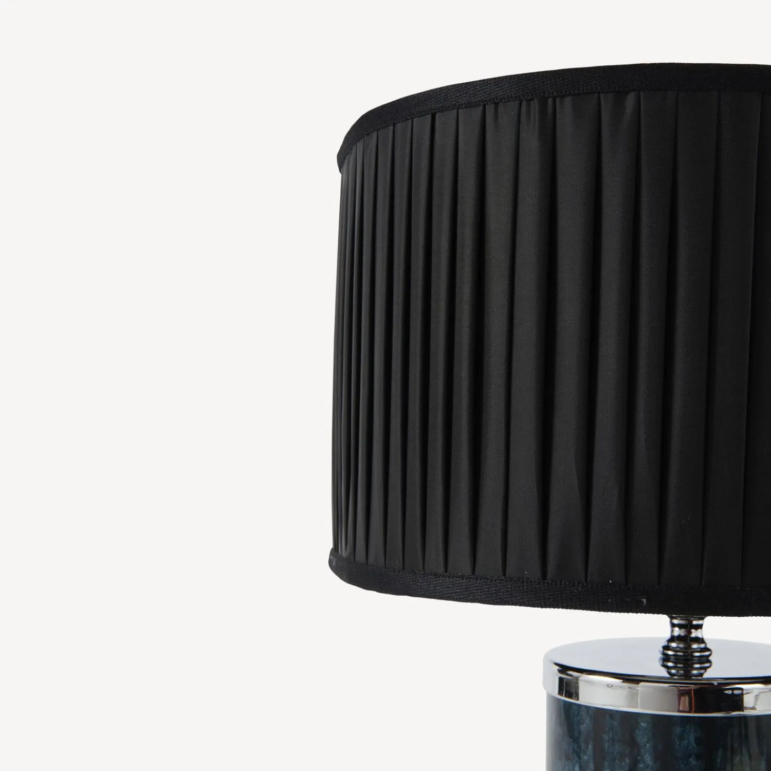 Lamps And Lampshades<Fornasetti Semi-Cylindrical Lampshade In Pleated Fabric Black