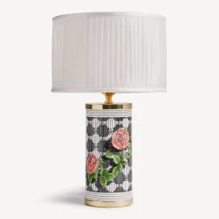 Lamps And Lampshades<Fornasetti Semi-Cylindrical Lampshade In Pleated Fabric White